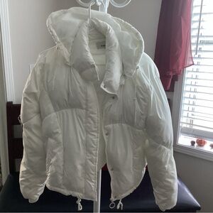 Women's White Puffer Jacket